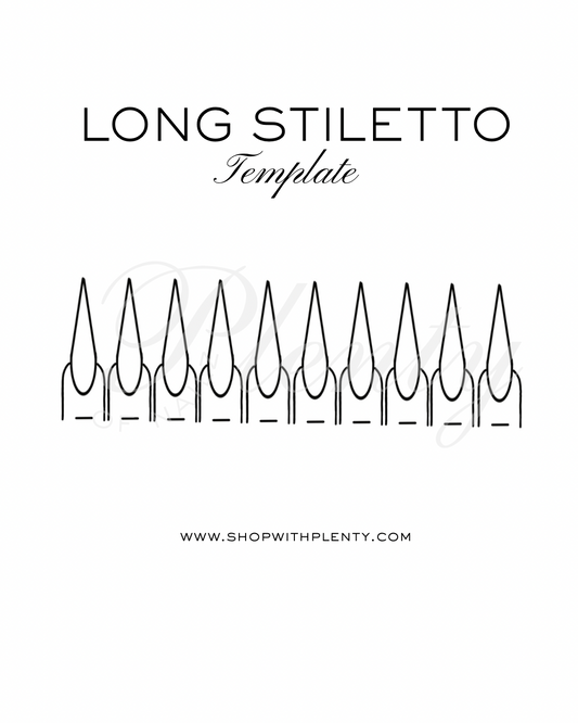 Long Stiletto Template